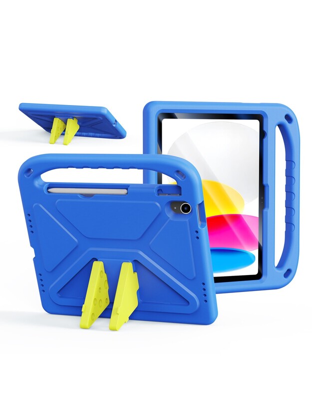 Dėklas Dux Ducis Puff Apple iPad 10.9 2022/iPad 11 2025 mėlynas