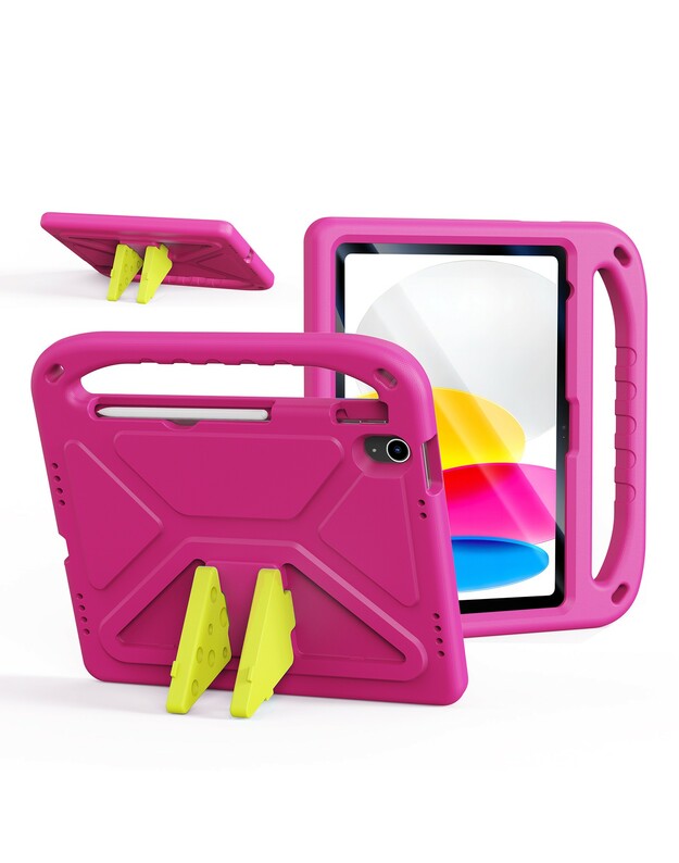 Dėklas Dux Ducis Puff Apple iPad 10.9 2022/iPad 11 2025 rožinis