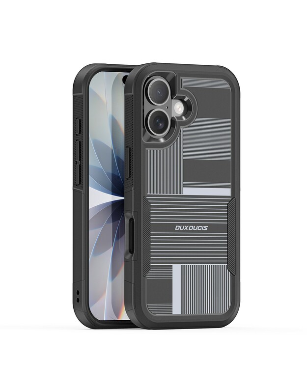 Dėklas Dux Ducis Shld Apple iPhone 17 juodas (Umbra Pattern)