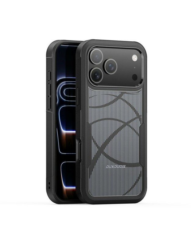 Dėklas Dux Ducis Shld Apple iPhone 17 Pro Max juodas (Rhythm Pattern)