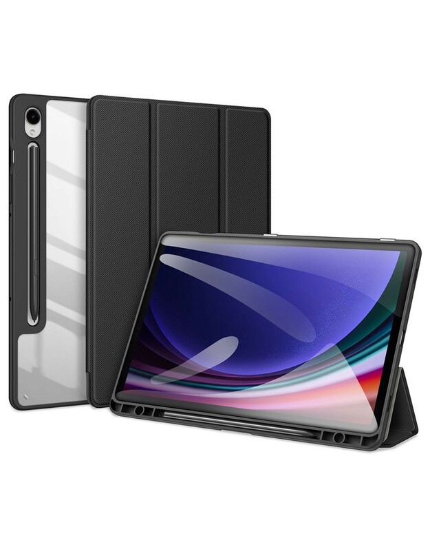 Dėklas Dux Ducis Toby Samsung X520/X526 Tab S10 FE/X710/X716 Tab S9/X510/X516 Tab S9 FE juodas