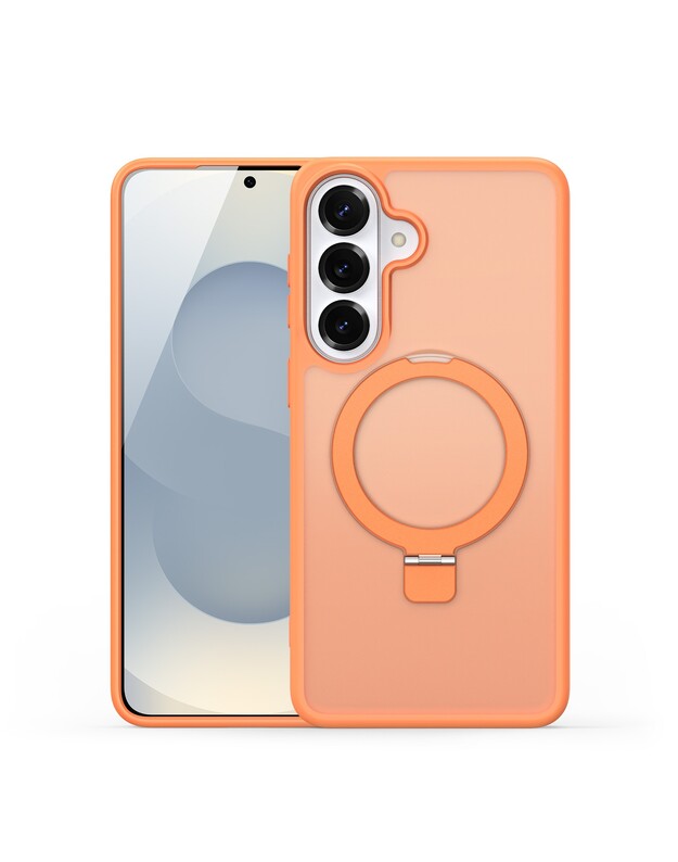 Dėklas Dux Ducis Yind Magnetic Stand Samsung S947 S26 Plus oranžinis