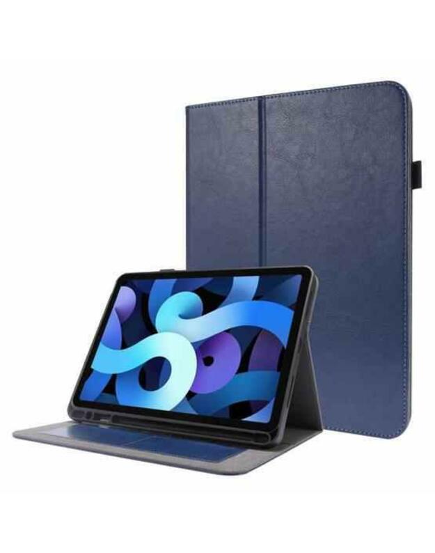 Dėklas Folding Leather Lenovo Tab P11 1st Gen J606 11.0 tamsiai mėlynas