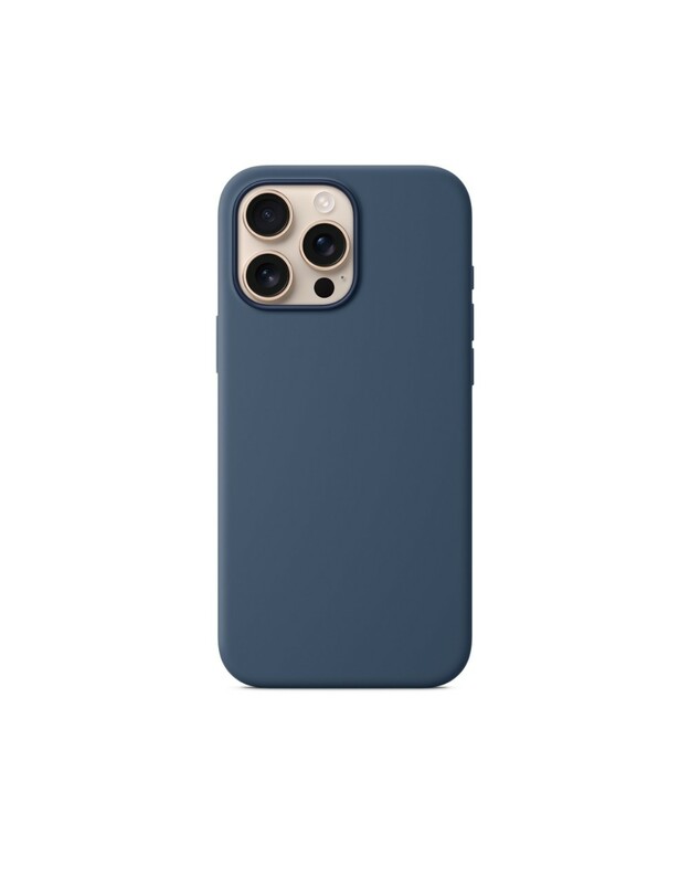 Dėklas Mag Silicone Case Apple iPhone 15 Pro mėlynas
