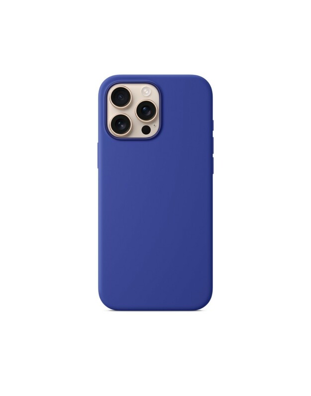 Dėklas Mag Silicone Case Apple iPhone 15 Pro tamsiai violetinis