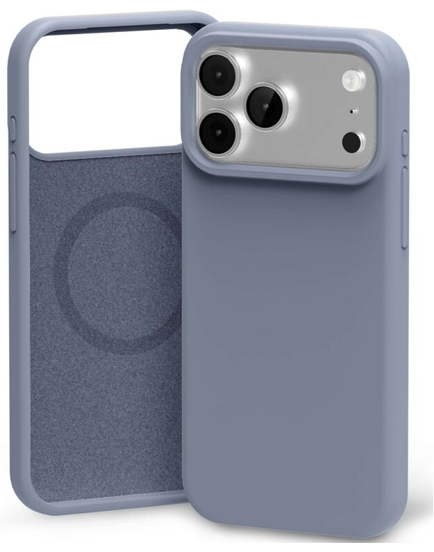 Dėklas Mercury Pure Magsafe Silicon Case Apple iPhone 17 Pro levandos pilka