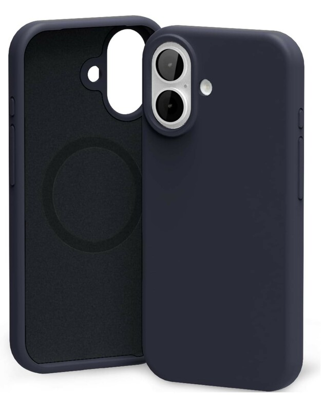 Dėklas Mercury Pure Magsafe Silicon Case Apple iPhone 17 tamsiai mėlynas