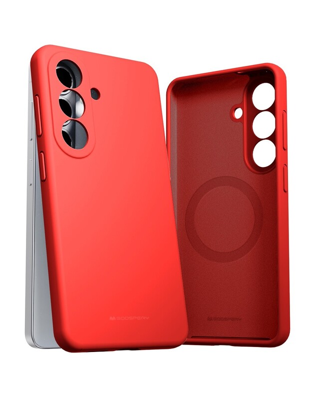 Dėklas Mercury Pure Magsafe Silicon Case Samsung A576 A57 5G raudonas