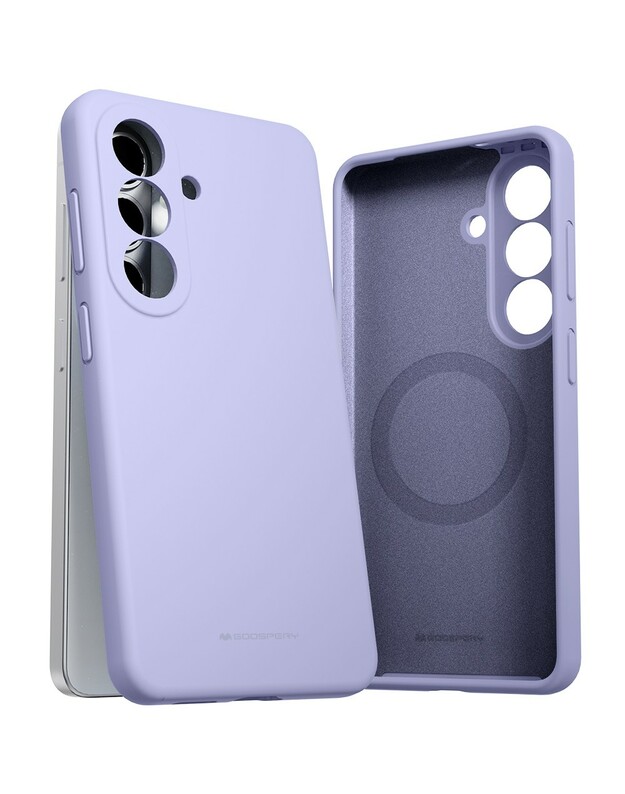 Dėklas Mercury Pure Magsafe Silicon Case Samsung S942 S26 levandos pilka