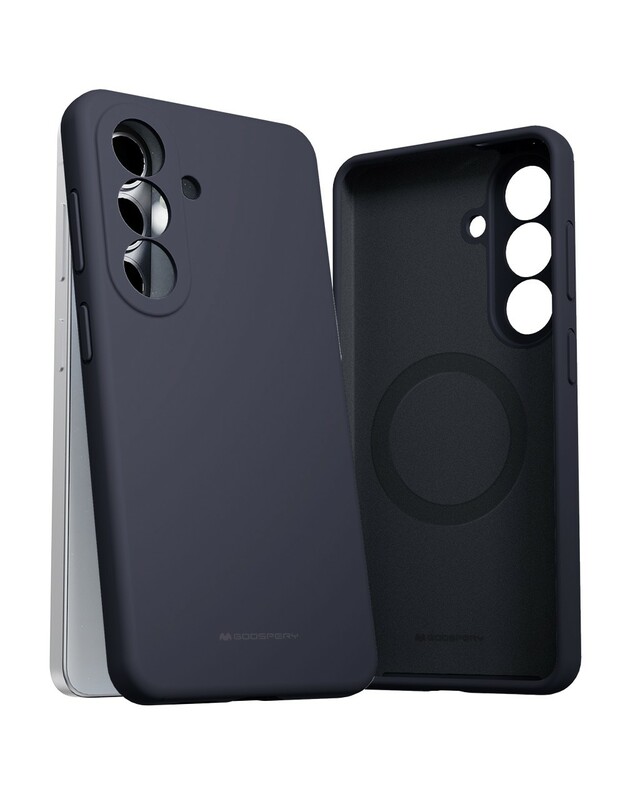 Dėklas Mercury Pure Magsafe Silicon Case Samsung S942 S26 tamsiai mėlynas