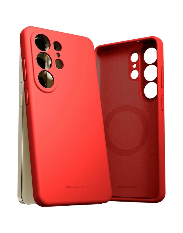 Dėklas Mercury Pure Magsafe Silicon Case Samsung S948 S26 Ultra raudonas