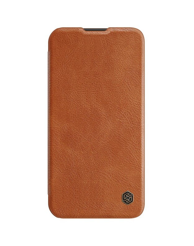 Dėklas Nillkin Qin Pro Leather Samsung S916 S23 Plus 5G rudas
