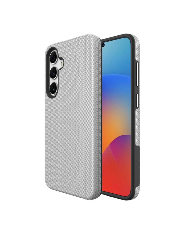 Dėklas Perfectionists Triangle Case Samsung A165 A16 4G/A166 A16 5G sidabrinis