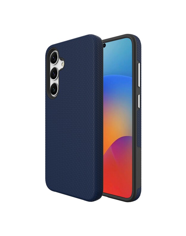 Dėklas Perfectionists Triangle Case Samsung S901 S22 5G tamsiai mėlynas