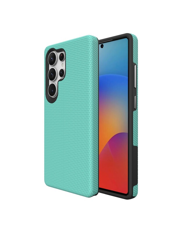 Dėklas Perfectionists Triangle Case Samsung S928 S24 Ultra žalias