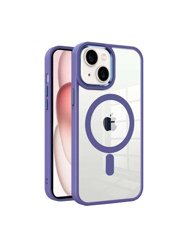 Dėklas Premium Mag Cover Apple iPhone 14 violetinis