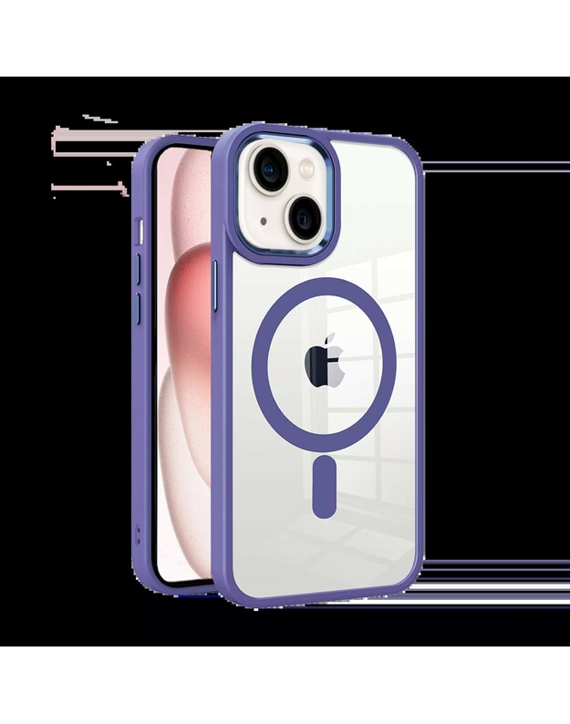 Dėklas Premium Mag Cover Apple iPhone 15 violetinis