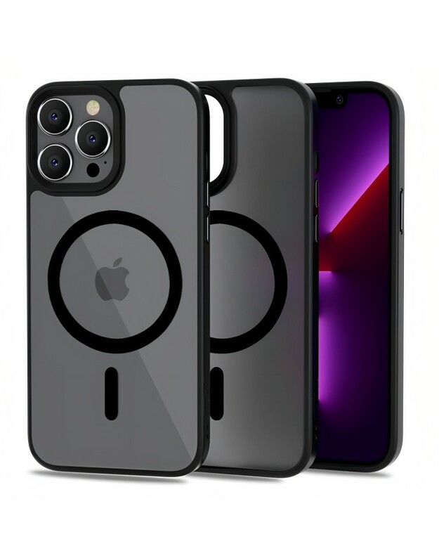Dėklas Reach Matte MagSafe Apple iPhone 13 Pro juodas