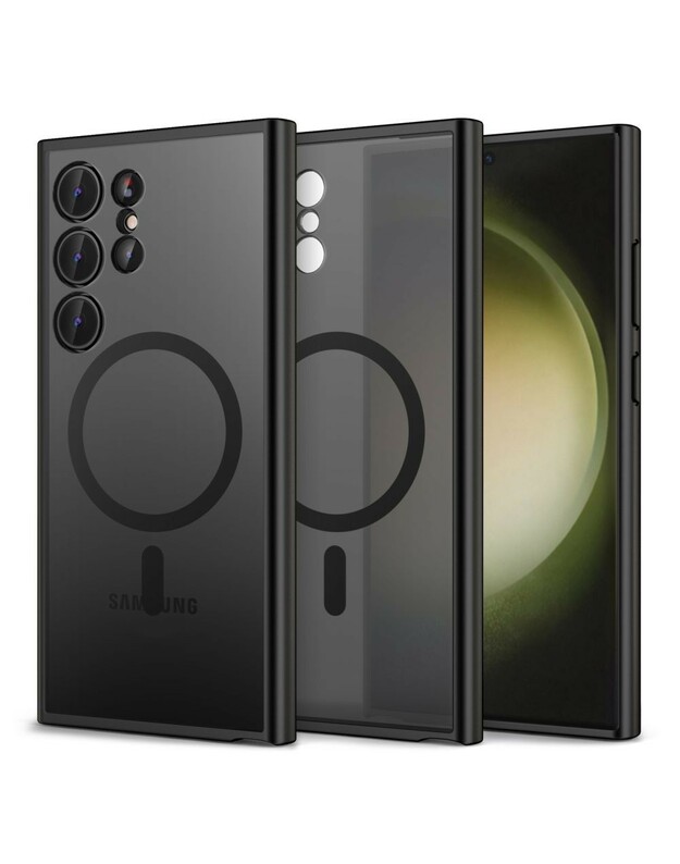 Dėklas Reach Matte MagSafe Samsung S928 S24 Ultra juodas