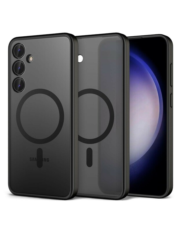 Dėklas Reach Matte MagSafe Samsung S936 S25 Plus juodas