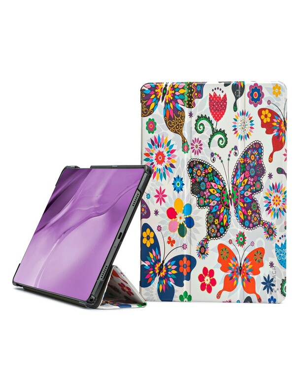 Dėklas Reach Smart Leather Samsung X210/X215/X216 Tab A9 Plus 11.0/X230/X235/X236 Tab A11 Plus 11.0 butterfly