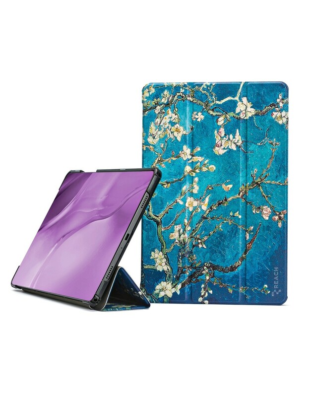 Dėklas Reach Smart Leather Samsung X210/X215/X216 Tab A9 Plus 11.0/X230/X235/X236 Tab A11 Plus 11.0 sakura