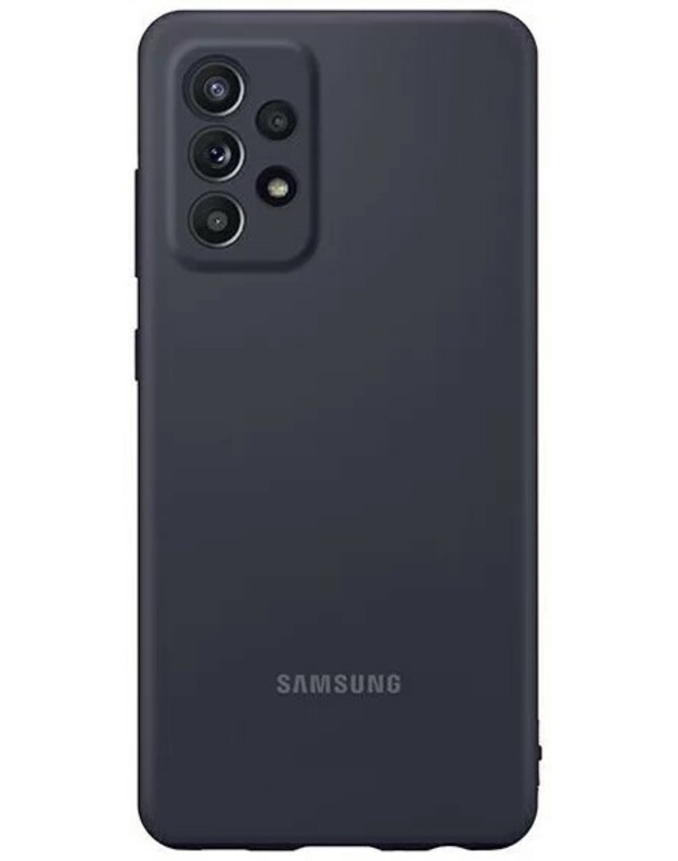 Dėklas Samsung Silicone Cover for Samsung A525 A52 4G/A526 A52 5G/A528 A52s 5G juodas