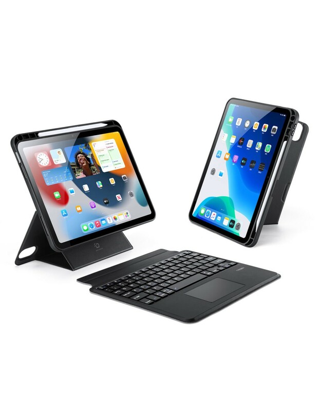 Dėklas su klaviatūra Dux Ducis DK Apple iPad 10.9 2022/iPad 11 2025 juodas