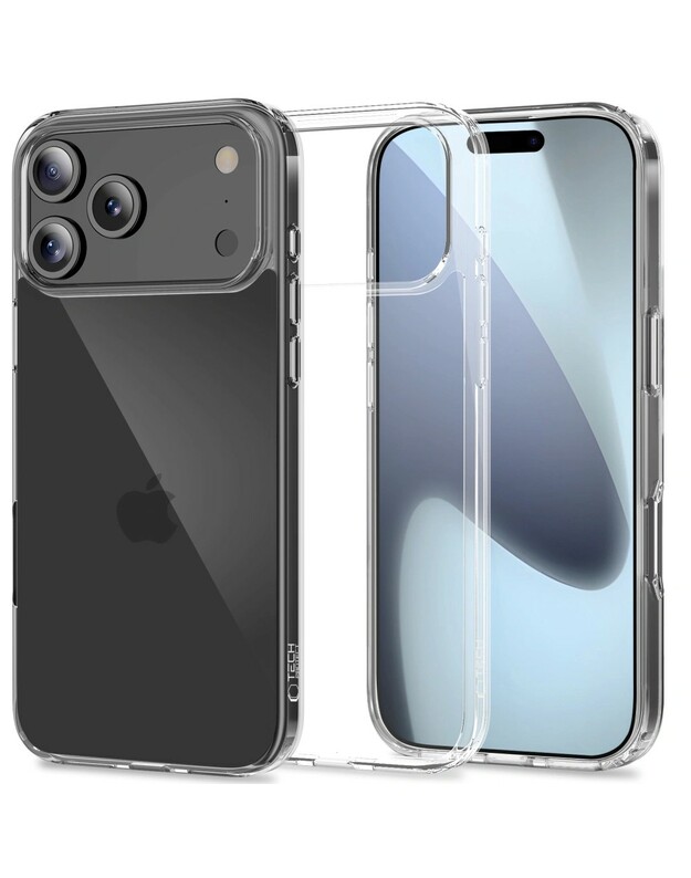 Dėklas Tech-Protect Flexair Hybrid Apple iPhone 17 Pro skaidrus