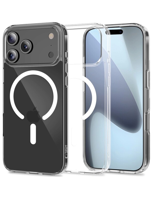 Dėklas Tech-Protect Flexair Hybrid MagSafe Apple iPhone 17 Pro skaidrus