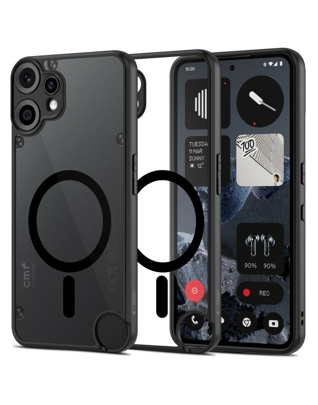 Dėklas Tech-Protect Magmat Magsafe Nothing CMF Phone 2 Pro juodas