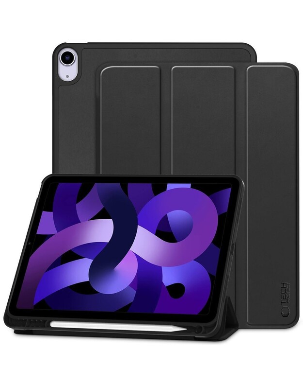 Dėklas Tech-Protect SmartCase Pen Holder Apple iPad Air 4/5/6/7/M4 2020/2022/2024/2025/2026 10.9/11 juodas