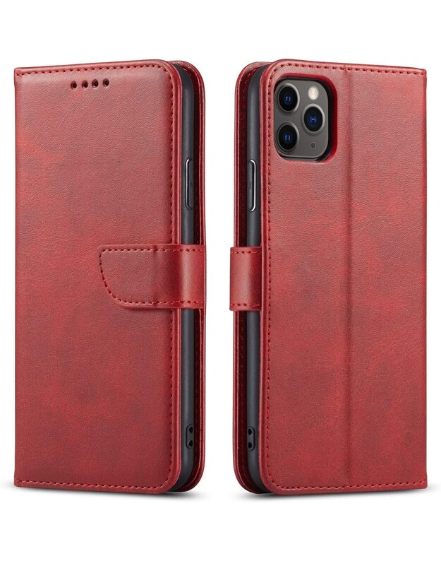 Dėklas Wallet Case Samsung S938 S25 Ultra raudonas