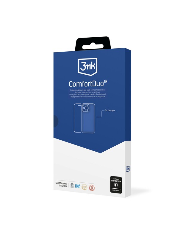 Dėklo ir apsauginio stikliuko rinkinys 3mk ComfortDuo Clear Apple iPhone 11