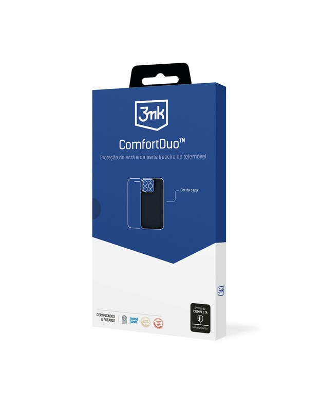 Dėklo ir apsauginio stikliuko rinkinys 3mk ComfortDuo Matt Black Xiaomi 14T