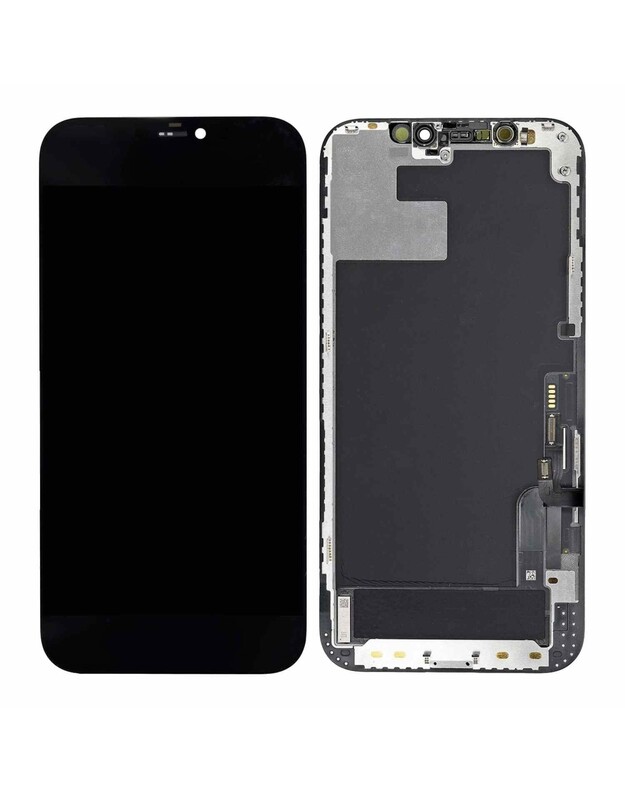 Ekranas Apple iPhone 12/12 Pro su lietimui jautriu stikliuku GX hard OLED (removable IC)