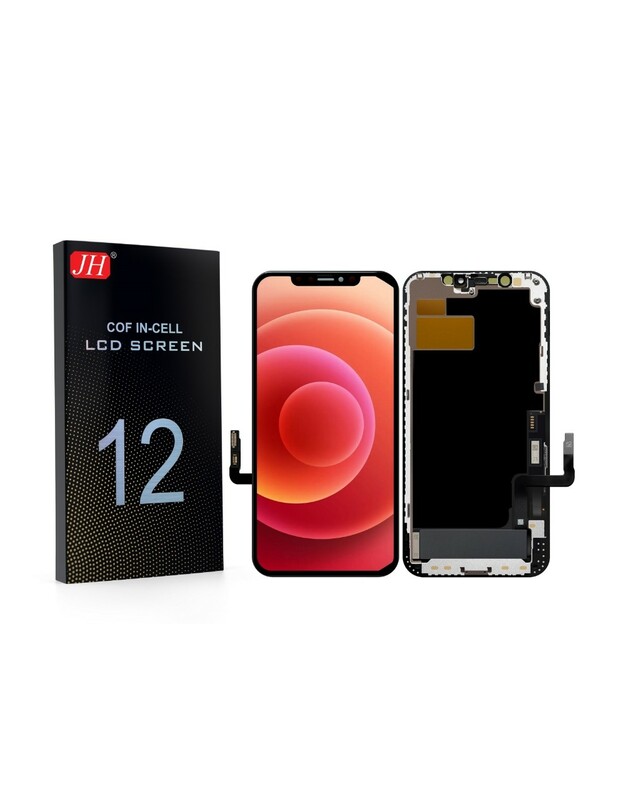 Ekranas Apple iPhone 12/12 Pro su lietimui jautriu stikliuku JH INCELL FHD (removable IC)