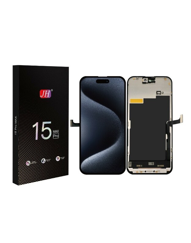 Ekranas Apple iPhone 15 Pro Max su lietimui jautriu stikliuku JH INCELL FHD 120Hz (removable IC)