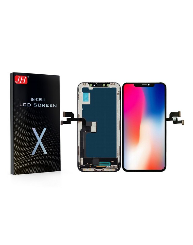 Ekranas Apple iPhone X su lietimui jautriu stikliuku JH INCELL FHD (non-removable IC)