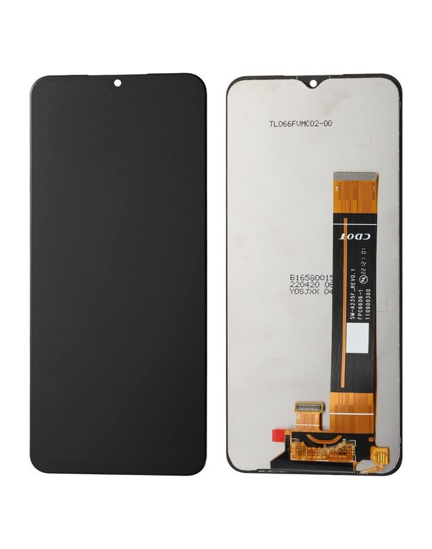 Ekranas Samsung A236 A23 5G su lietimui jautriu stikliuku juodas ORG