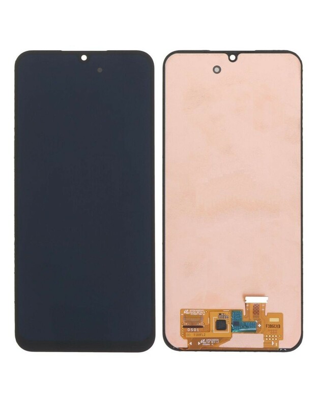 Ekranas Samsung A256 A25 5G su lietimui jautriu stikliuku juodas OLED (real size)