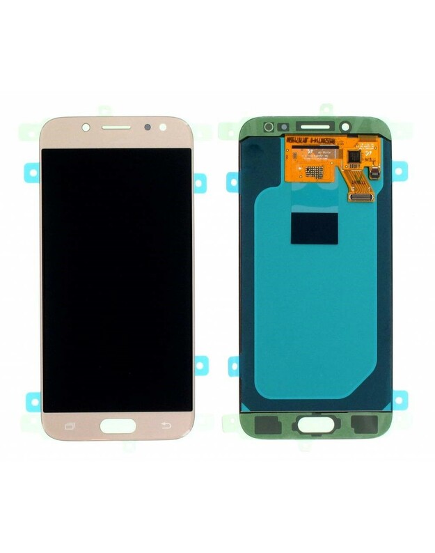 Ekranas Samsung J530 J5 2017 su lietimui jautriu stikliuku auksinis OLED