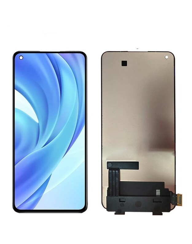 Ekranas Xiaomi Mi 11 Lite 4G/5G/11 Lite 5G NE su lietimui jautriu stikliuku juodas ORG