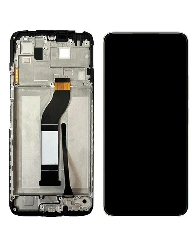 Ekranas Xiaomi Redmi 13C 4G/5G/Poco C65 su lietimui jautriu stikliuku ir rėmeliu juodas ORG