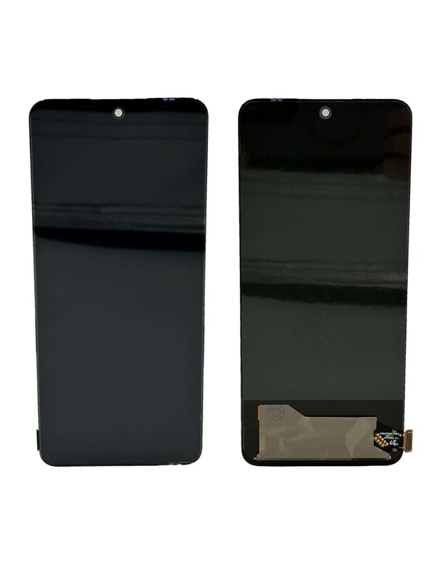 Ekranas Xiaomi Redmi Note 12/Note 12 4G/Note 12 5G/Poco X5 5G su lietimui jautriu stikliuku juodas OLED