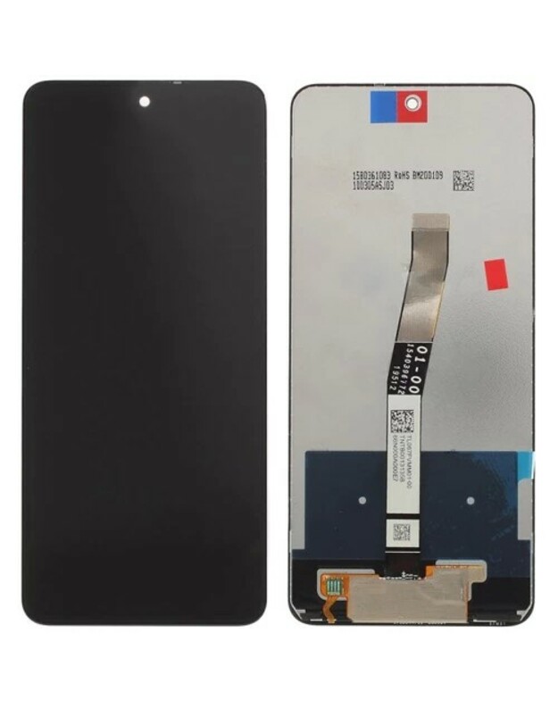 Ekranas Xiaomi Redmi Note 9 Pro/Note 9S su lietimui jautriu stikliuku juodas ORG