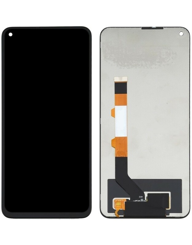 Ekranas Xiaomi Redmi Note 9T 5G su lietimui jautriu stikliuku juodas ORG