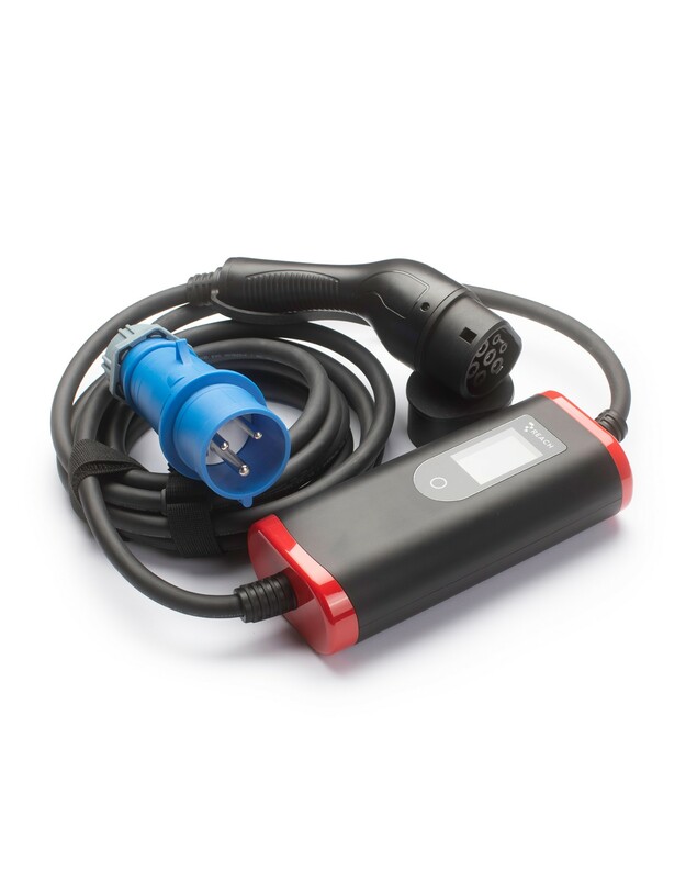 Elektromobilių įkroviklis Reach PEVC3 1 fazė Type2 32A 7.2kW 5.0m