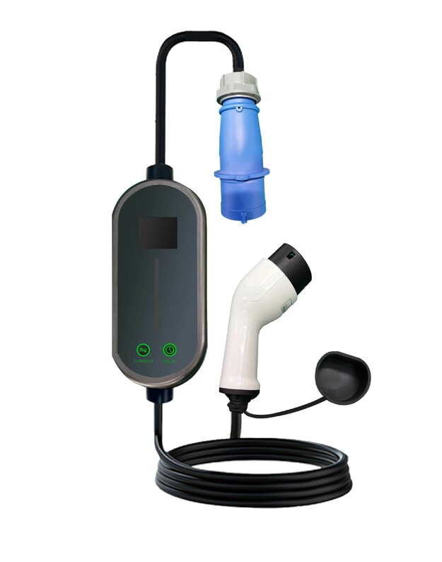 Elektromobilių įkroviklis Reach PEVC7 1 fazė Type2 32A 7kW 5.0m