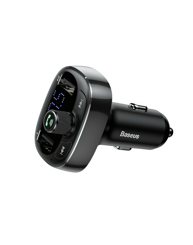 FM bangų moduliatorius Baseus S-09 juodas CCMT000301